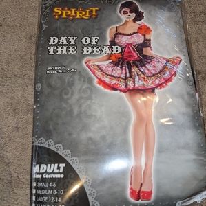 Day of the Dead Halloween Costume Women's Small
